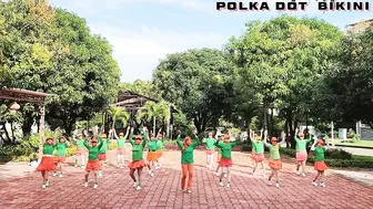 Polka Dot Bikini - Line Dance, Choreo by Wil Bos (NL), Demo by Morning Tea LD