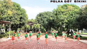 Polka Dot Bikini - Line Dance, Choreo by Wil Bos (NL), Demo by Morning Tea LD