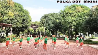 Polka Dot Bikini - Line Dance, Choreo by Wil Bos (NL), Demo by Morning Tea LD