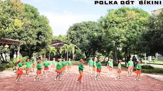 Polka Dot Bikini - Line Dance, Choreo by Wil Bos (NL), Demo by Morning Tea LD