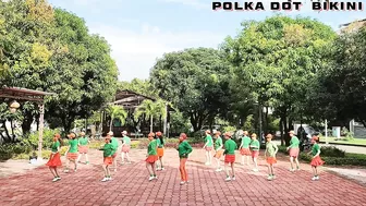 Polka Dot Bikini - Line Dance, Choreo by Wil Bos (NL), Demo by Morning Tea LD