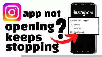 INSTAGRAM KEEPS STOPPING ? INSTAGRAM NOT WORKING FIX ? NOT OPENING ???? KEEPS CRASHING ?