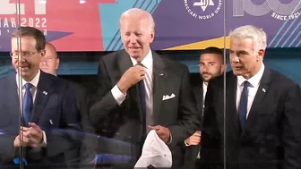 President Joe Biden joins the opening ceremony of the Maccabiah games in Jerusalem