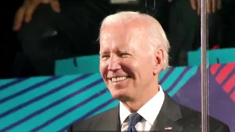 President Joe Biden joins the opening ceremony of the Maccabiah games in Jerusalem