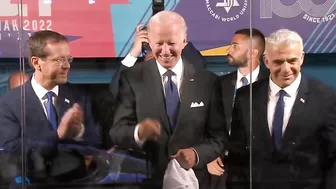 President Joe Biden joins the opening ceremony of the Maccabiah games in Jerusalem