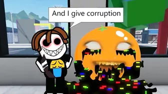 FNF Corrupted "SLICED" But Everyone Sings It | Annoying Orange x Roblox x FNF Animation Episode 2