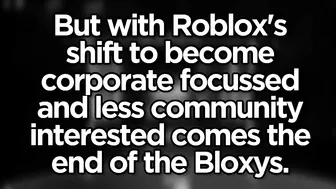 RIP ROBLOX BLOXY AWARDS