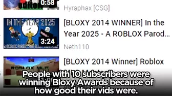 RIP ROBLOX BLOXY AWARDS