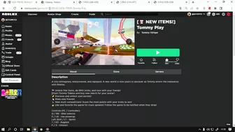 Novos EmoteS Grátis Mais 3 itens Grátis, Roblox Evento: Tommy Play