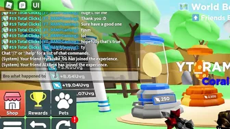 My Friends DONATED Insane Pets in Clicker Simulator (Roblox)