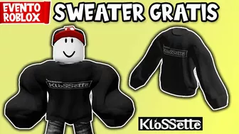 CONSIGUE KLOSSETTE OVERSIZED SWEATER GRATIS en ROBLOX | EVENTO ROBLOX FASHION KLOSSETTE