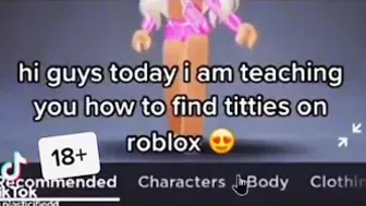 "how to find titties on roblox"