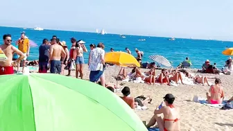 Barcelona beach walk, beach Barceloneta????️walking Spain best beaches