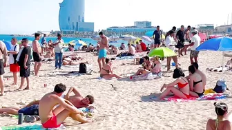 Barcelona beach walk, beach Barceloneta????️walking Spain best beaches