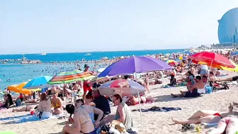 Barcelona beach walk, beach Barceloneta????️walking Spain best beaches