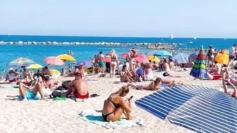 Barcelona beach walk, beach Barceloneta????️walking Spain best beaches