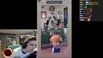 xQc Reacts to Andrew Tate's Instagram Story