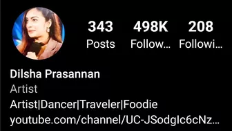 dilsha instagram followers down 530K to 498K അണ്ണാ ഒരു dislike ബട്ടൺ???? Asianet biggboss season4