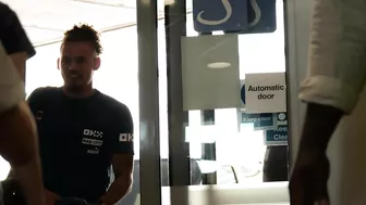 Funny! | Troy Hawke GREETS Man City players onto their US Tour! | Greeters Guild