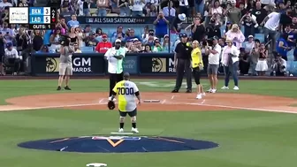 VLADIMIR GUERRERO Y DAVID ORTIZ en el SOFTBALL ???? GAME