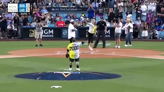 VLADIMIR GUERRERO Y DAVID ORTIZ en el SOFTBALL ???? GAME