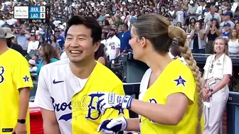 VLADIMIR GUERRERO Y DAVID ORTIZ en el SOFTBALL ???? GAME