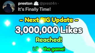 ????Pet Simulator X Got 3 Million Likes for the New Update!