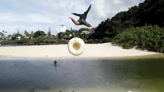 SLIP ‘N’ SLIDE OF DEATH v.s GIRLS IN BIKINIS! (HAWAII)