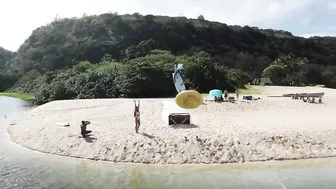 SLIP ‘N’ SLIDE OF DEATH v.s GIRLS IN BIKINIS! (HAWAII)