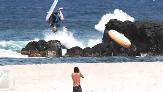 SLIP ‘N’ SLIDE OF DEATH v.s GIRLS IN BIKINIS! (HAWAII)