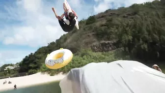 SLIP ‘N’ SLIDE OF DEATH v.s GIRLS IN BIKINIS! (HAWAII)