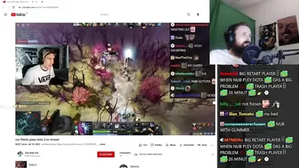 Forsen Reacts to xqc finally plays dota 2 on stream