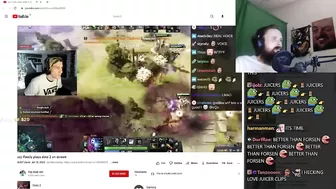 Forsen Reacts to xqc finally plays dota 2 on stream