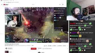 Forsen Reacts to xqc finally plays dota 2 on stream