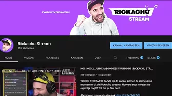 IK HEB EEN NIEUW KANAAL!!! | Rickachu Stream