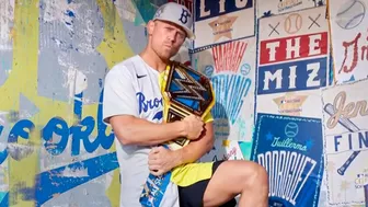 The Miz wins the 2022 Celebrity Softball Game MVP Award