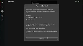 My Roblox Account Was Banned