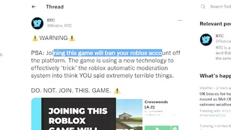 playing random roblox games BANS you...