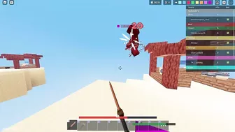 Only PC players can do this..???????????? in roblox bedwars..