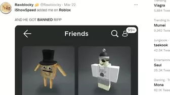 IShowSpeed gets banned from ROBLOX! (Plays Illegal Game!)