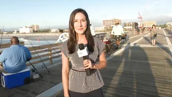 The first fish caught off the new Jacksonville Beach Pier