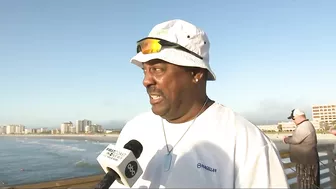 The first fish caught off the new Jacksonville Beach Pier