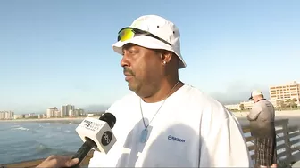 The first fish caught off the new Jacksonville Beach Pier