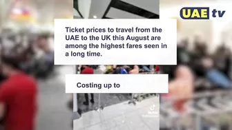 UAE-UK TRAVEL PRICES AT HIGHEST FARES | UAE TV