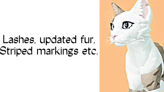 - = WCUE UPCOMING UPDATE SHOWCASE = New models, lashes & more! = WarriorCats: Ultimate Edition. = -