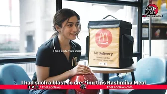 రష్మిక దొంగచాటుగా ???? Rashmika Secret Delivery | Celebrity Meal | Rashmika's Meal - McDonald's India