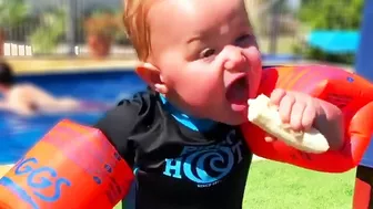 Funny Baby Loves Food - Babies Eating Compilation #7