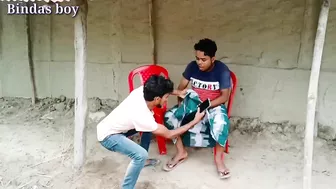 Best amazing funniest video 2022 Tharki bikhari funny comedy video By Bindas boy