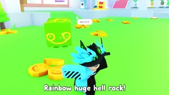 ???? I Got *RAINBOW HUGE HELL ROCK* In Pet Simulator X!