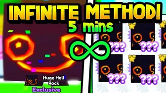 ????∞ (FASTEST WAY) I Found How to Hatch *INFINITE* HUGE HELL ROCKS in Pet Simulator X!